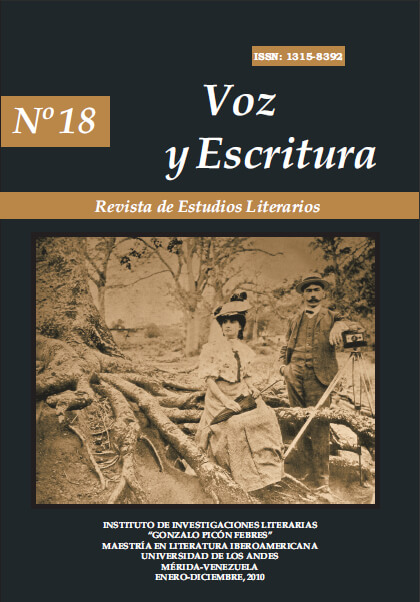 Voz y Escritura. Revista de Estudios Literarios. Nº 18. Enero - Diciembre 2010