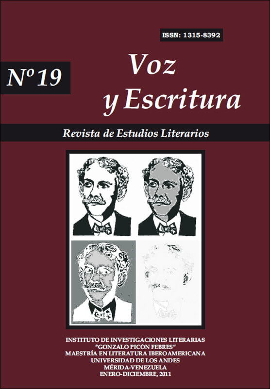 Voz y Escritura. Revista de Estudios Literarios. Nº 19. Enero - Diciembre 2011