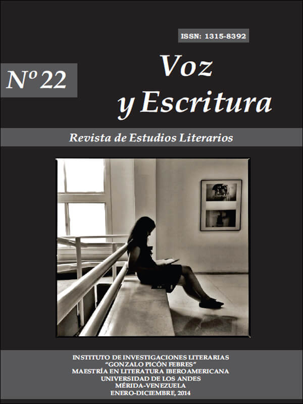 Voz y Escritura. Revista de Estudios Literarios. Nº 22. Enero - Diciembre 2014